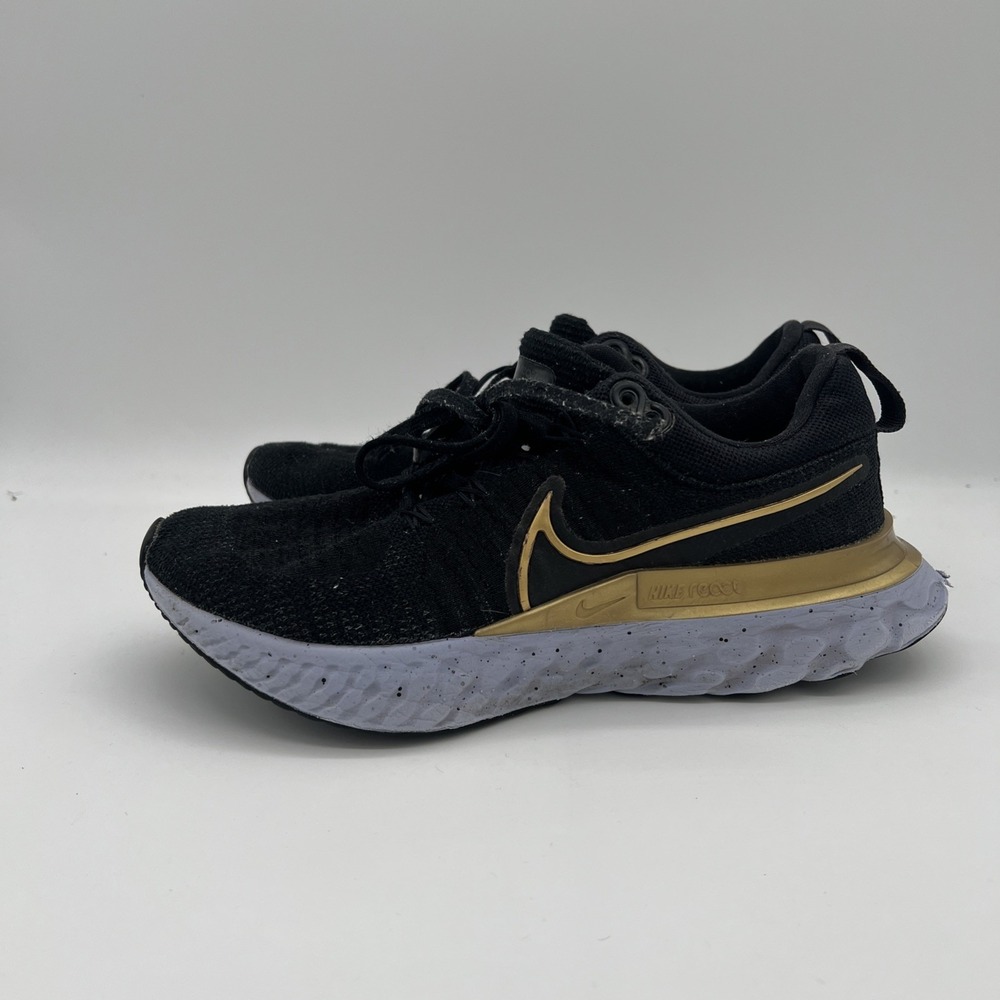 Nike Black and Gold Women's Running Shoes